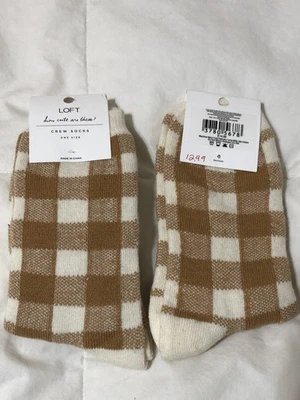 2 pares de calcetines The Loft Buffalo a cuadros acogedores talla única nuevos con etiquetas Foto 1 de 4