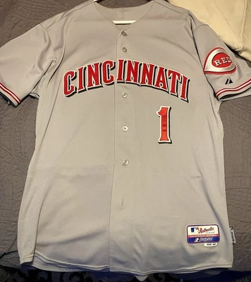 Authentic Cincinnati Reds Road Gray Jersey Size 48 - Image 1 of 4