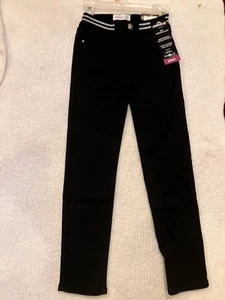 Girls Size 7 Skinny Pants, Black, Jordache - Picture 1 of 10