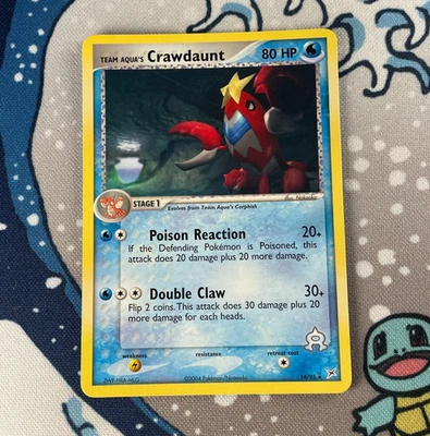 Team Aqua's Crawdaunt 14/95 Non Holo Rare EX Team Magma vs Team Aqua 2004 NM - Image 1 of 3