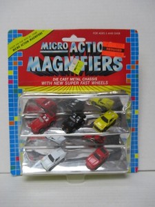 1989 Funrise Micro Action Magnifiers ... 5 Car Set