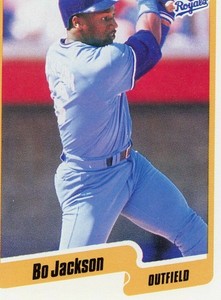 1990 Fleer Baseball Card  #110 - Bo Jackson - Kansas City Royals