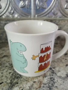 Vtg Sandra Boynton Mug Recycled Paper Products Hippo Cake Carbohydrate Carb - Bild 1 von 7
