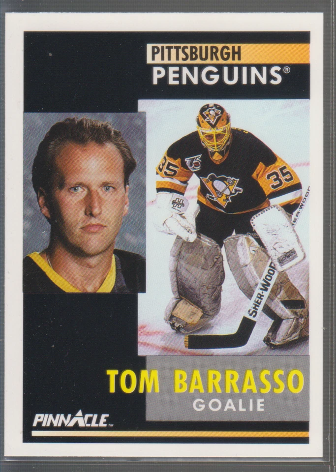 1991-92 Pinnacle #44: Tom Barrasso - Image 1 of 1