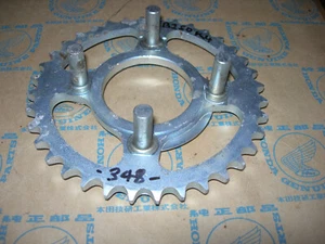 HONDA REAR SPROCKET ,GENUINE NOS ,41200-348-000 ,CB350,CL350 ,ETC.38 TEETH. - Picture 1 of 3