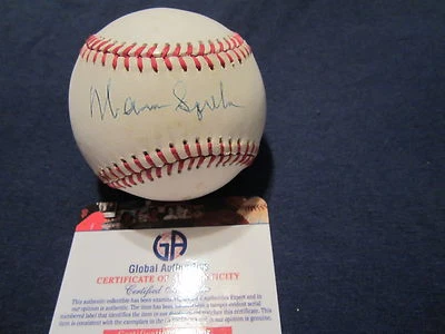 Warren Spahn Autographed National League Baseball Global Authentics - Image 1 of 2