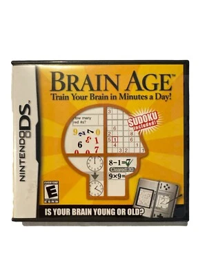 New Factory Sealed Nintendo DS Game Brain Age Train Your Brain In Minutes A Day! - Image 1 of 2