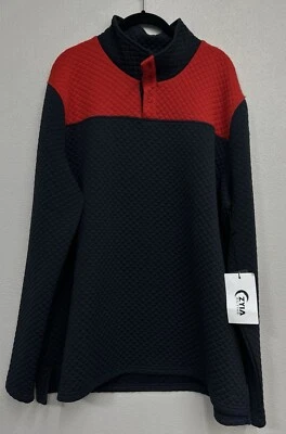 ZYIA ACTIVE Mens Canyon Quilted Pullover Size XL Oversized Button Sweatshirt NWT - Image 1 of 4