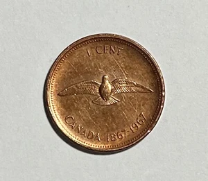 (1) Canada ๐จ๐ฆ Centennial, 1967, 1 Penny Coin. - Picture 1 of 2