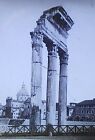 Temple de Castor et Pollux, Rome, Italie, années 1900, glissière en verre lanterne magique