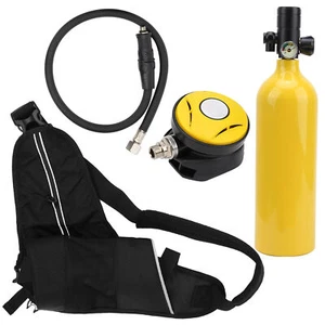 Mini Scuba Diving Equipment Underwater Breathing Kit 1L Air Oxygen Tank Set - Picture 1 of 12