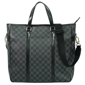 Bolso de hombro Louis Vuitton Tadao N51192 Damier de lona grafito bidireccional negro - Imagen 1 de 10