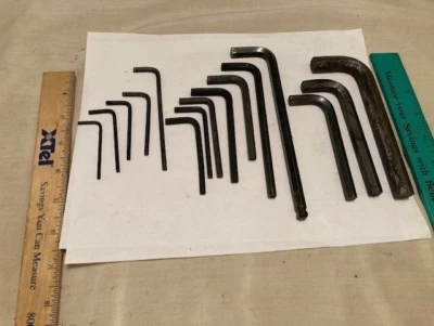 MADE IN USA - QUALITY Unbrako  15 PC ASSORTED Allen Wrench / L Shaped Hex Keys - Image 1 of 4