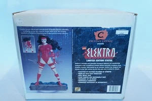 ELEKTRA LIMITED EDITION Statue 1996 Marvel CREATIVE License 2302/2500 in box - Picture 1 of 13