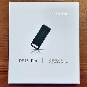 Mini Grabadora de Audio de Voz Digital Dictáfono Portátil 16 GB Daping DP-16 Pro NUEVO - Imagen 1 de 15
