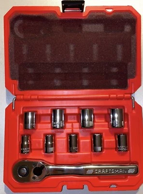 CRAFTSMAN 10 PC 6 PT Metric Mechanics Tool Set with Case/Organizer 3/8” Drive - Image 1 of 4