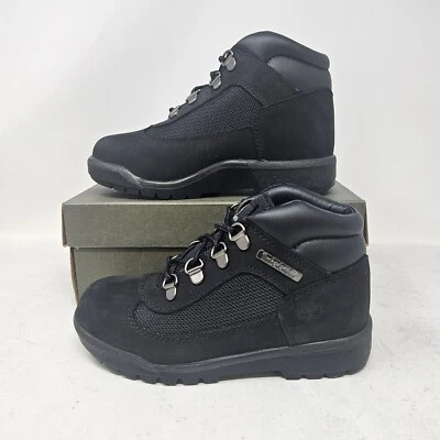 Youth's Timberland Field Boot L/F Mid Boot / Black Nubuck / TB0A1AF7 / Size 2.5 - Image 1 of 4