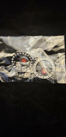 CHICAGO CUBS MLB EARRINGS RHINESTONE HOOP  NEW Cover