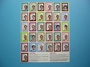1970/71 COLGATE TOOTHPASTE NHL HOCKEY STAMP CARD CENTERS PANEL GILBERT PERREAULT - Picture 1 of 7