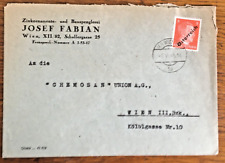 Österreich, Geschäfts Brief mit I. Wiener Aushilfsausgabe ANK Nr. 662 " Wien "
