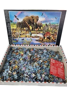 Educa Cradle of Life African Animals Puzzle 1500 Pieces Lion Elephant - Picture 1 of 5