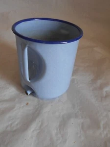 vintage Medical French Enamelware Enema jug 1920s EP 2 litres Stove enamel - Picture 1 of 5