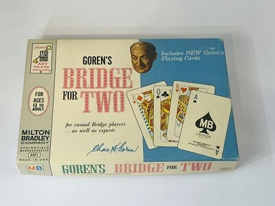 Vintage Goren’s Bridge for Two Card Game Milton Bradley 1964 Complete Excellent - Image 1 of 4