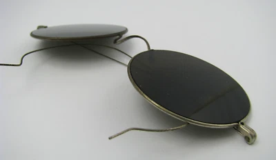 ANTIQUE WINDSOR SUNGLASSES VINTAGE GLASSES 50mm Lenses  John Lennon USA ca1920s - Image 1 of 4