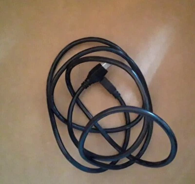  Firewire 400 6-Pin Male to 4-Pin Male Cord Data DV Black - Image 1 of 3