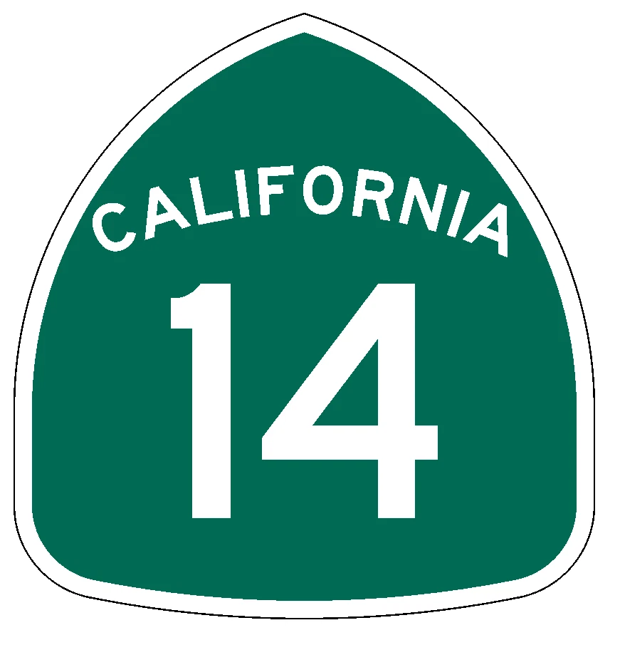 WINTER PARK PRODUCTS California State Route 14 Sticker Decal R1001 Highway Sign Road Sign