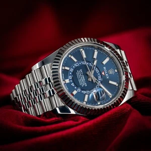 Rolex Sky-Dweller Oystersteel Blue Dial 42mm Box & Papers 336934 - Picture 1 of 19