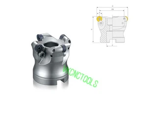Cortadores de molino facial de inserto redondeado 8R100 mm para Hitachi/Walter RDMX1604MOTN - Imagen 1 de 2