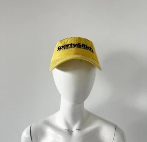 Sporty and Rich Yellow Cotton Baseball Hat One Size - Picture 1 of 2