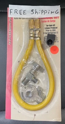 R12 Refrigerant Freon 12 Freeze 12 Heavy Duty Recharge Hose Kit By AC Pro. - Image 1 of 4