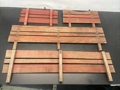 Radio Flyer Town & Country 4 Piezas Vagón Rojo Paneles de Madera Rieles de Madera - Piezas Foto 1 de 4