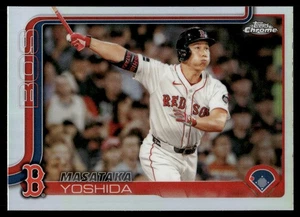 2025 Topps Chrome Masataka Yoshida REFRACTOR #141 Boston Red Sox - Picture 1 of 2