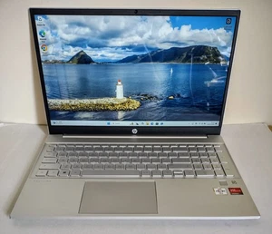 HP Pavilion 15-eh0002na 15.6'' Laptop Athlon Gold 3150U 256GB 12GB Touch Screen - Picture 1 of 6