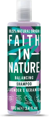 Faith In Nature 100ml Travel Size Lavender & Geranium Shampoo Balancing for - Image 1 of 4