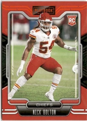 2021 Panini Playbook #165 Nick Bolton Orange - Image 1 of 2