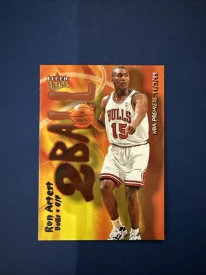 2000-01 Fleer Ultra 2Ball Ron Artest Insert Card #9/15 TB Chicago Bulls - Image 1 of 2