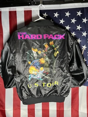 Jaqueta masculina vintage Joe camelo grande pacote rígido tour bombardeiro swingster cigarros cetim - Imagem 1 de 4