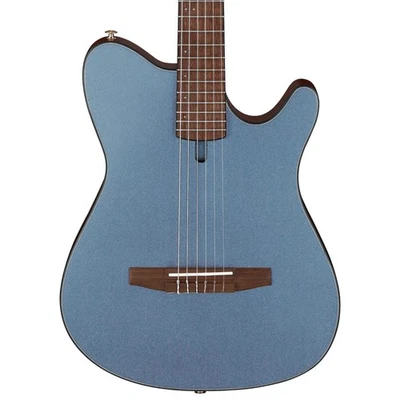 Ibanez FRH10N Thinline A/E Classical Guitar, Spruce Top, Indigo Blue Metallic - Image 1 of 3