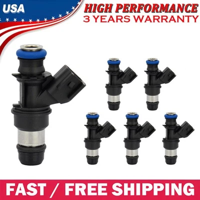 (6) Fuel Injectors For Chevrolet Uplander 2005 2006 Malibu 2004 2005 2006 3.5L - Image 1 of 4