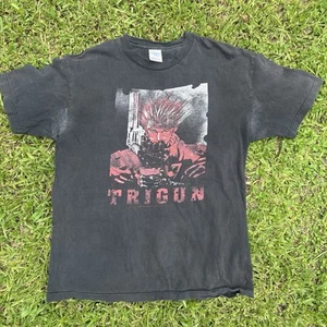 Vintage Y2K 2005 Trigun T-Shirt Vash The Stampede Anime Black Graphic Tee Size M - Bild 1 von 8