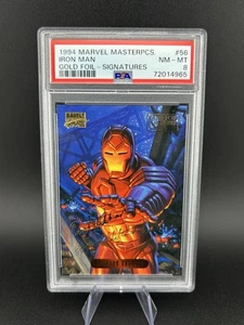 🎬 Iron Man #56 - 1994 Golden Autos Marvel Masterpieces Iron Man PSA #8 - Picture 1 of 4