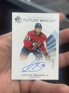 2017-18 SP Authentic Hockey NATHAN WALKER Autographed Future Watch 602/999