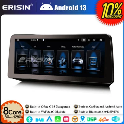 12.3" 8-Core 128GB Android 13 Autoradio BMW Serie 3 E90 E91 E92 E93 CIC CarPlay - Immagine 1 di 4