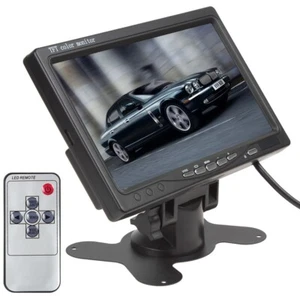7'' TFT LCD Screen Monitor with Remote 2ch Av in 12-24v For Backup Camera - Picture 1 of 19