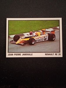 1980 Formula One Grand Prix Panini - Renault Re 20 Jean-Pierre Jabouille # 81