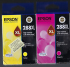 2 X Genuine Epson 288Xl Ink Cartridges Yellow Magenta